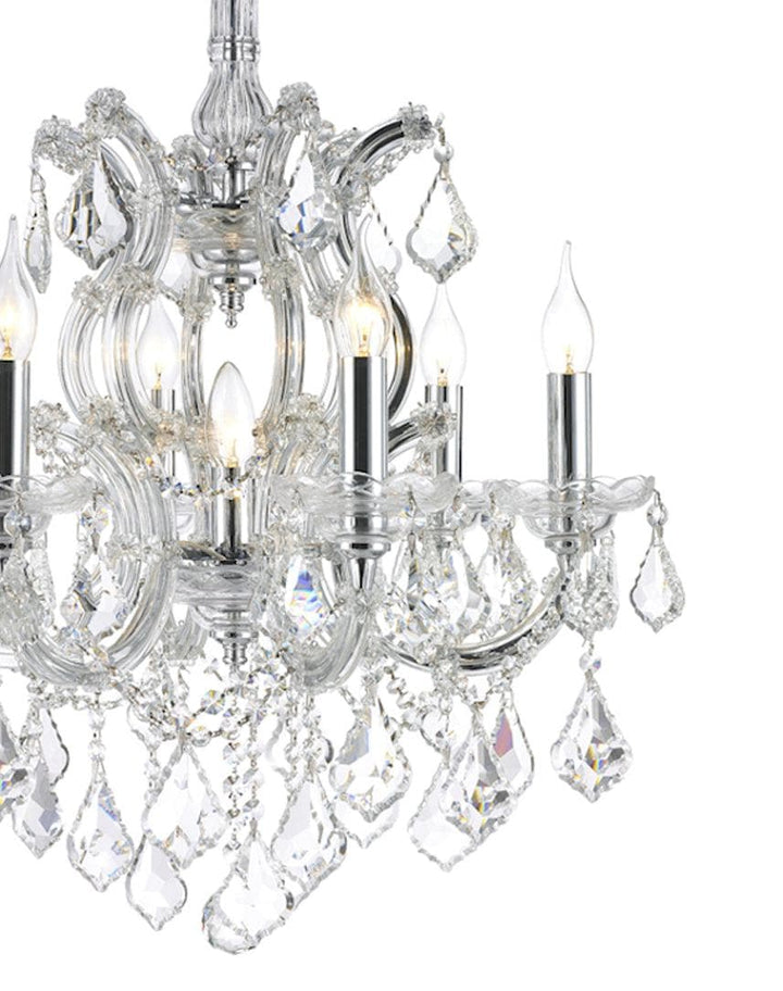 Maria Theresa Crystal Chandelier Grande 7 Light - CHROME - Designer Chandelier Australia