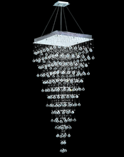 Load image into Gallery viewer, Square Cluster LED Crystal Chandelier - Width:70cm Height:180cm - Designer Chandelier 
