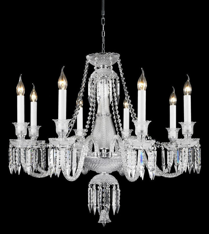 Buckingham Chandelier - 8 Arm - Chrome