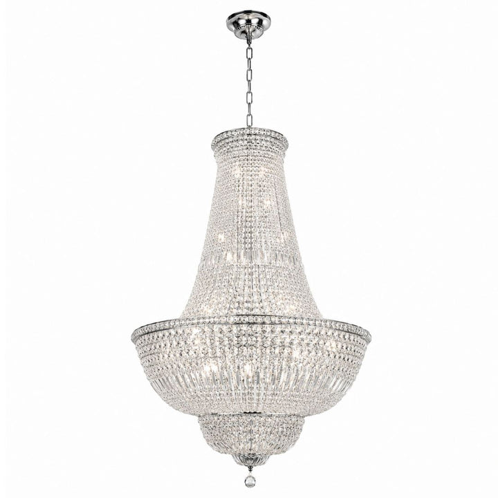 Empress Crystal Basket Chandelier - Chrome - 42 Light