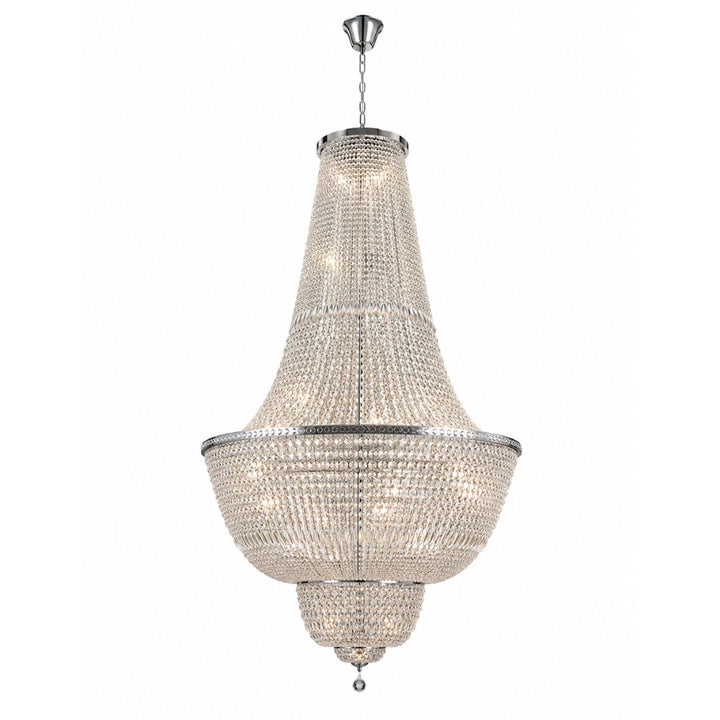 Empress Crystal Basket Chandelier - Chrome - 54 Light