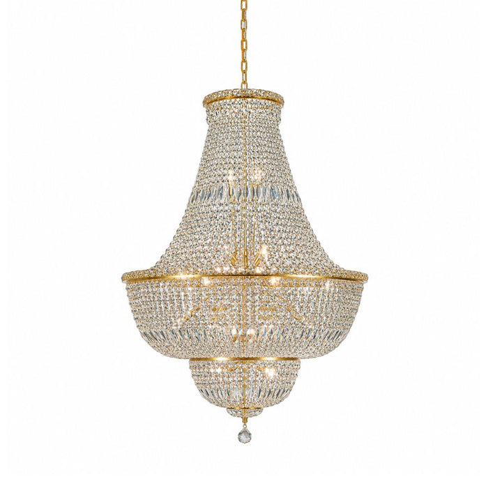 Empress Crystal Basket Chandelier - Gold - 28 Lights