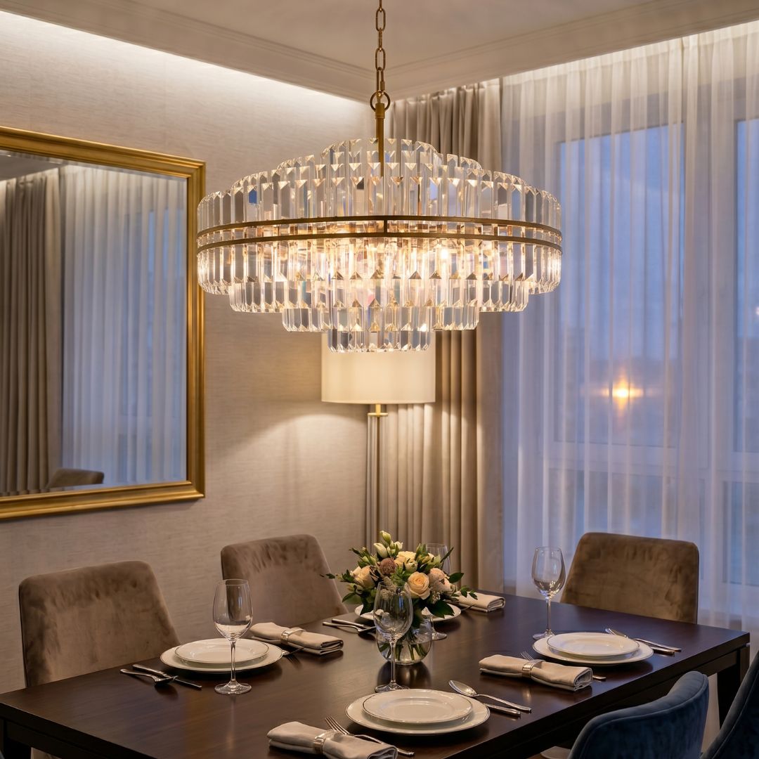 Ashton Collection -  Chandelier - Antique Gold - W:100cm