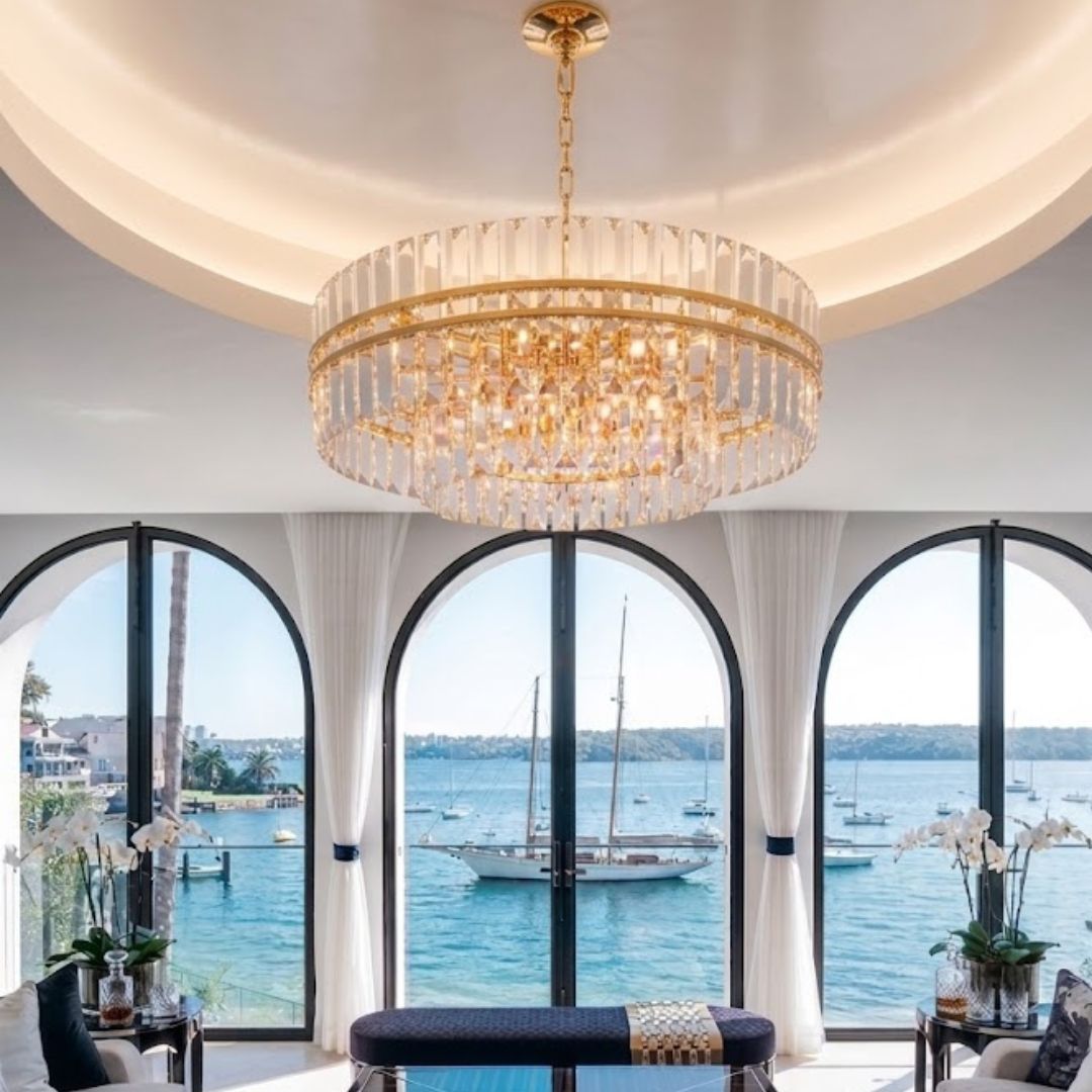 Ashton Collection - Chandelier - Gold Plated - W:68cm