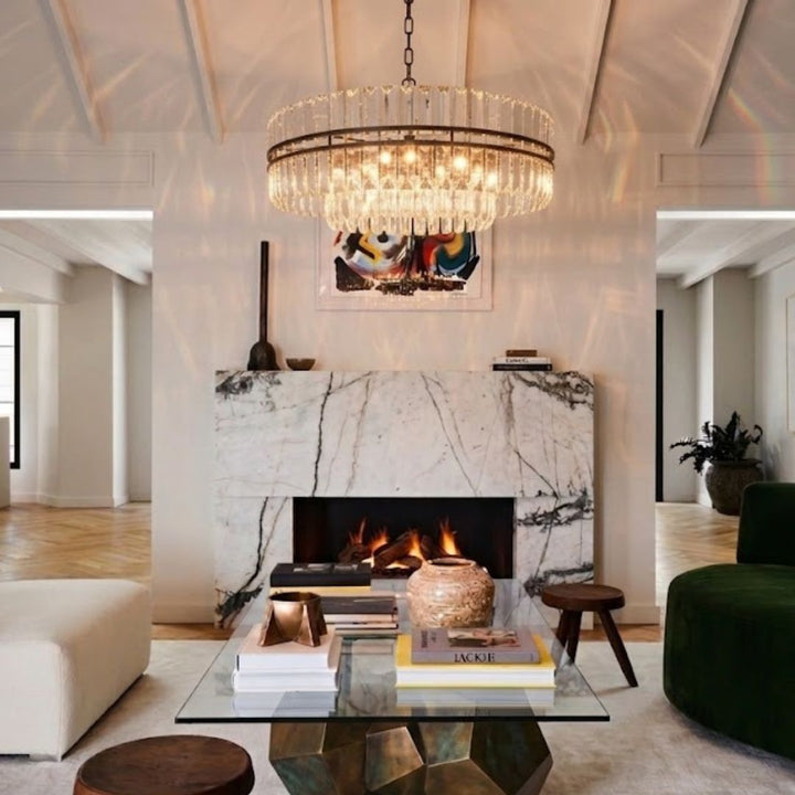 Ashton Collection - Chandelier - Warm Bronze Finish - W:68cm