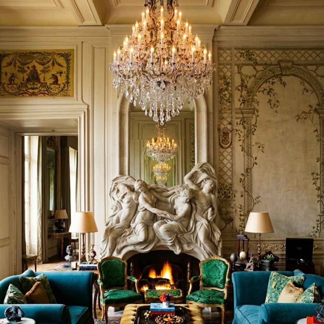 Maria Theresa Crystal Chandelier Grande 48 Light - RUSTIC