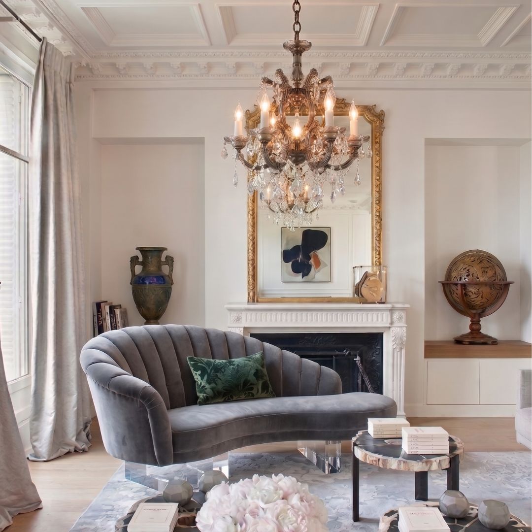Maria Theresa Crystal Chandelier Grande 7 Light - Smoke