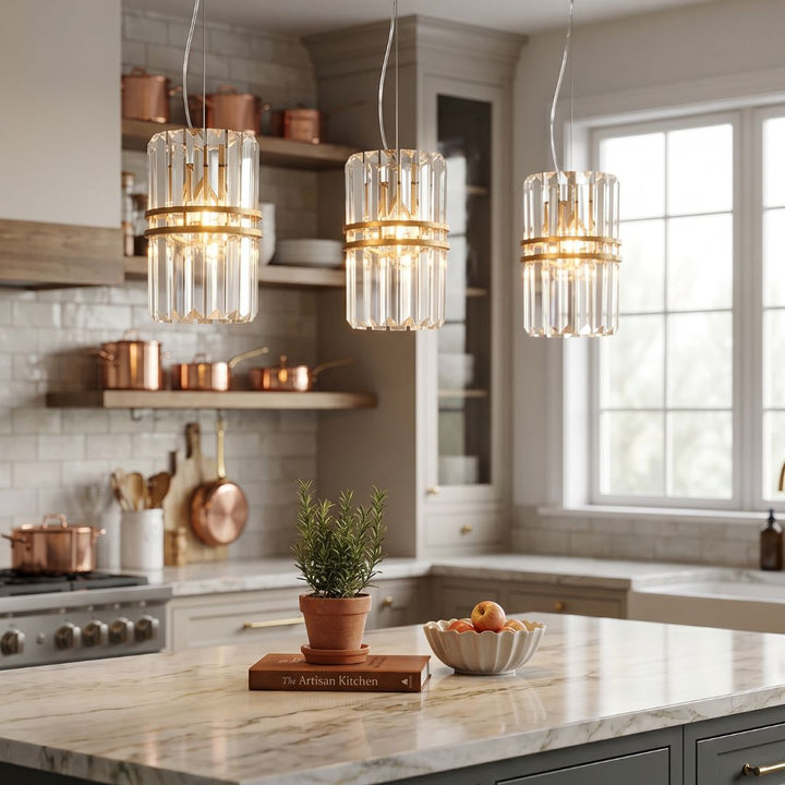 Ashton Collection - Pendant - Antique Gold Finish - W:20cm