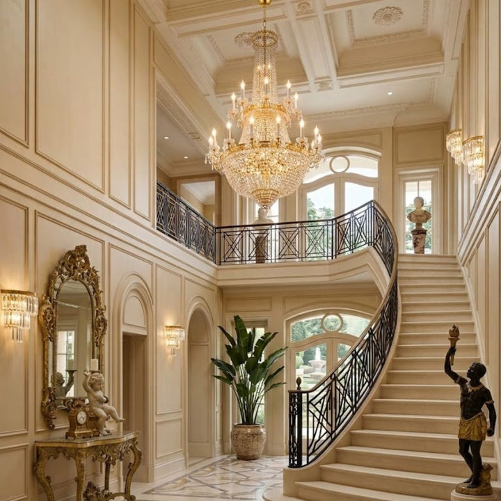 NewYork Empress - Basket Chandelier - Gold - W:102cm