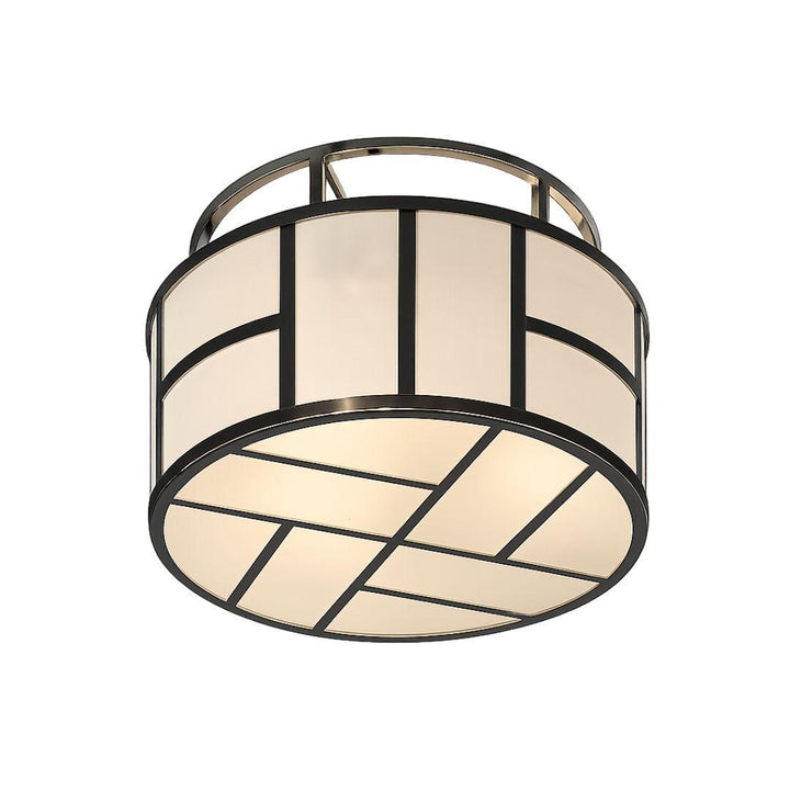 Fulton Collection - Flush Mount Chandelier - Polished Nickel Frame- W:43cm