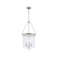 Load image into Gallery viewer, Chathan Bell - 3 Light Pendant - Polished Nickel
