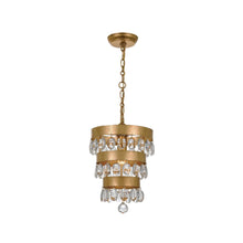 Load image into Gallery viewer, Silas Collection - 3 Tier Antique Gold Pendant - gold-1
