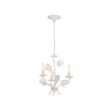 Load image into Gallery viewer, Brittany Collection - White Rose Chandelier - white-1
