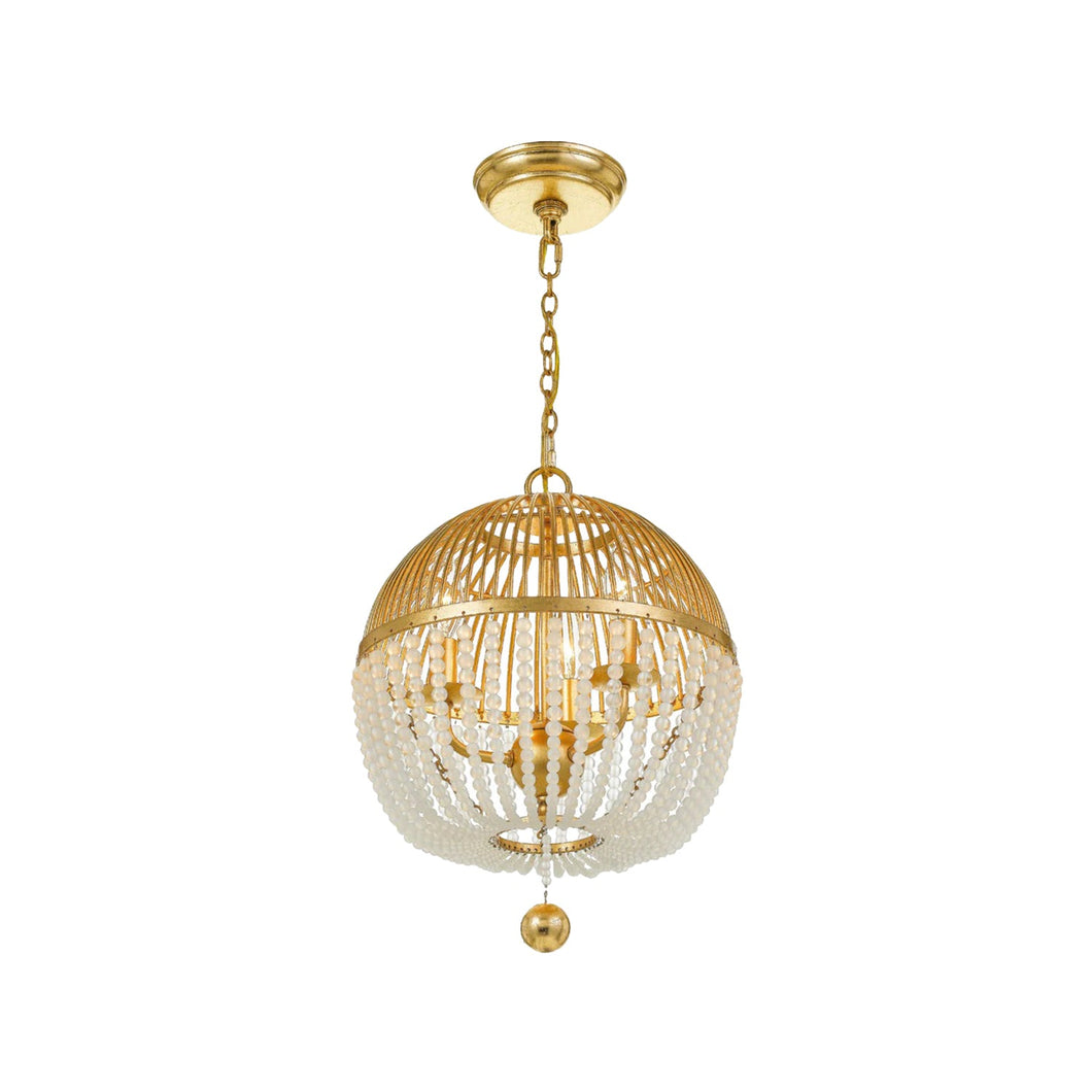 Fiona Collection - Antique Gold Chandelier - gold-1