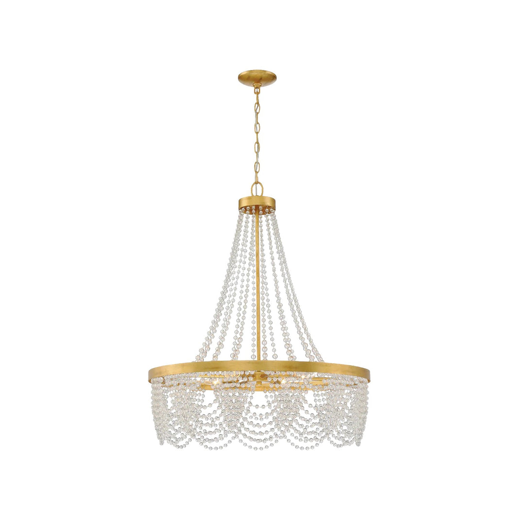 Perla Collection - Antique Gold Chandelier - gold-1