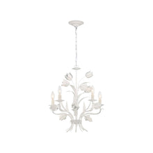 Load image into Gallery viewer, Brittany Collection - White Rose Chandelier - white-1
