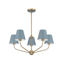 Load image into Gallery viewer, Jori Collection - 5 Lights Chandelier - blue
