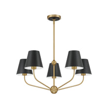 Load image into Gallery viewer, Jori Collection - 5 Lights Chandelier - black
