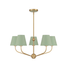 Load image into Gallery viewer, Jori Collection - 5 Lights Chandelier - green
