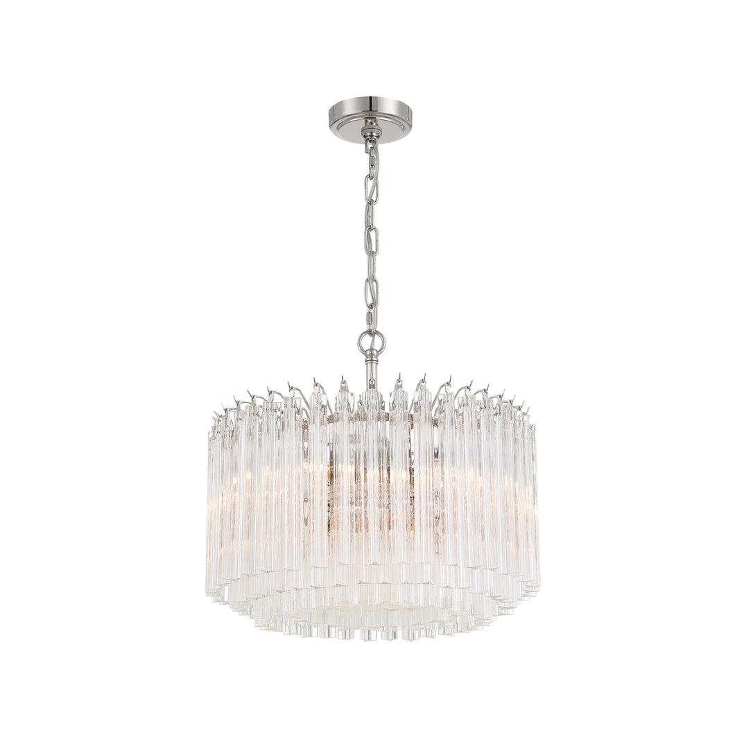 Xavier Collection - 5 Lights Chandelier - Polished Nickel