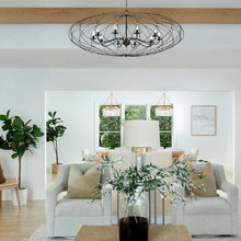 Load image into Gallery viewer, Clinton Collection - English Bronze &amp; Gold Chandelier - bronze
