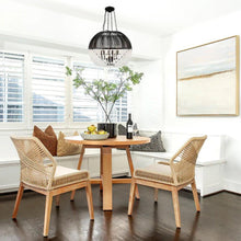 Load image into Gallery viewer, Fiona Collection - Matte Black Chandelier - black
