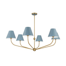 Load image into Gallery viewer, Jori Collection - 6 Lights Chandelier - Blue
