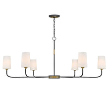 Load image into Gallery viewer, Royston Collection - 4 Light - Chandelier - Satin Brass &amp; Matte Black- W:73.6cm - Default
