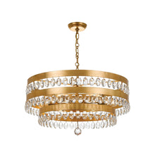 Load image into Gallery viewer, Silas Collection - 3 Tier Antique Gold Chandelier - gold-1
