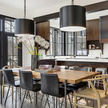 Load image into Gallery viewer, Victor Collection - Pendant - Matte Black &amp; White - Default
