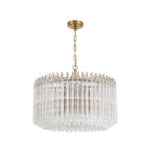 Load image into Gallery viewer, Xavier Collection - 7 Lights Chandelier - Aged Brass
