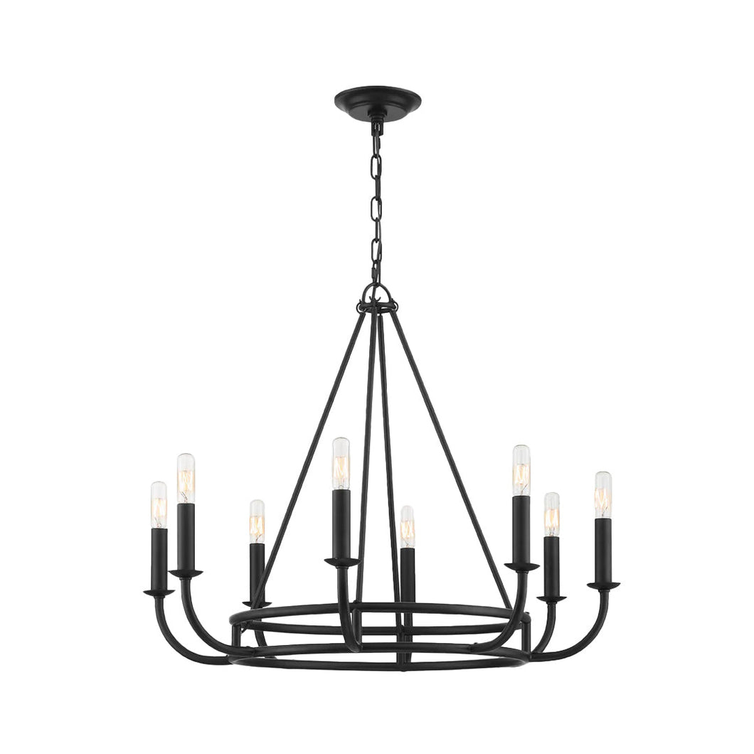 Bleecker Collection - Chandelier - matte-black