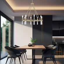 Load image into Gallery viewer, Brinkley Collection - Chandelier - Satin Brass - Default
