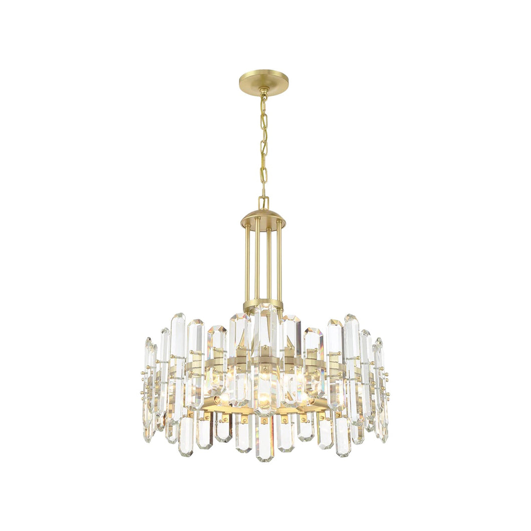 Capri Collection - Aged Brass Chandelier - brass-1