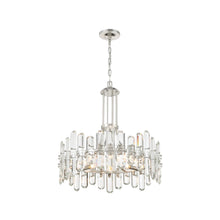 Load image into Gallery viewer, Capri Collection - Polished Nickel Chandelier - polished-nickel
