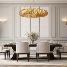 Load image into Gallery viewer, Laurel Collection - Ring Chandelier - Antique Gold - Default
