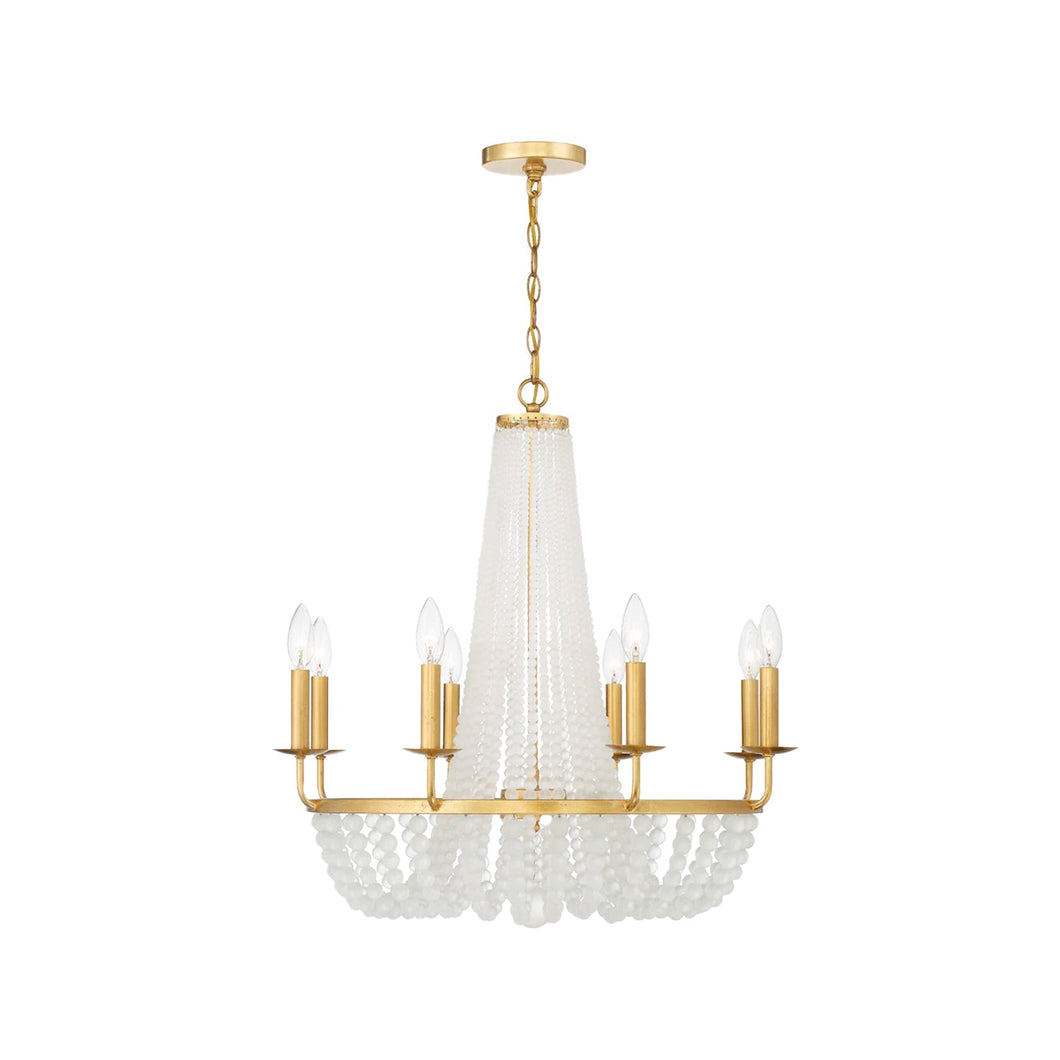Seneca Collection - 8 Light Gold Chandelier - gold-1