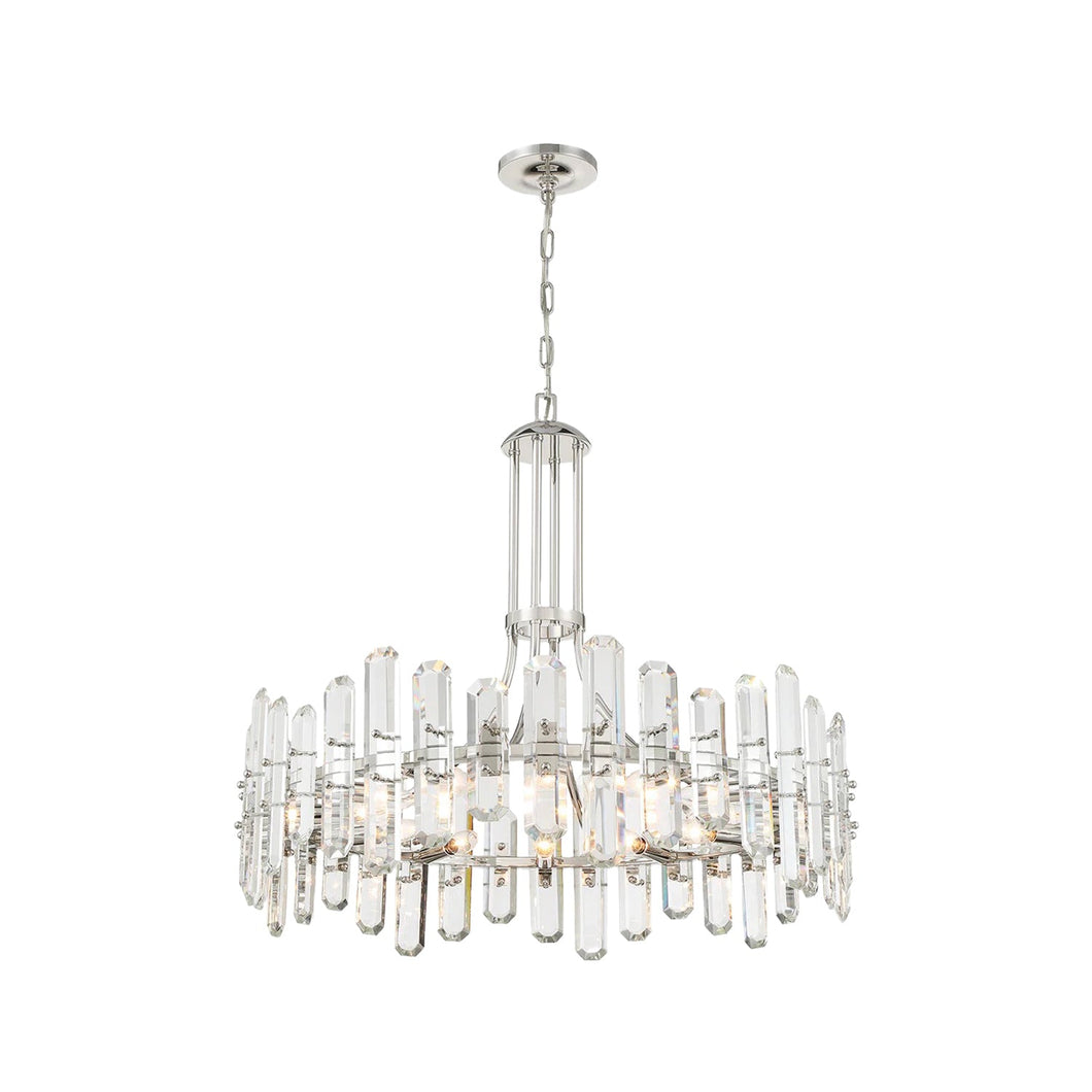 Capri Collection - Polished Nickel Chandelier - polished-nickel