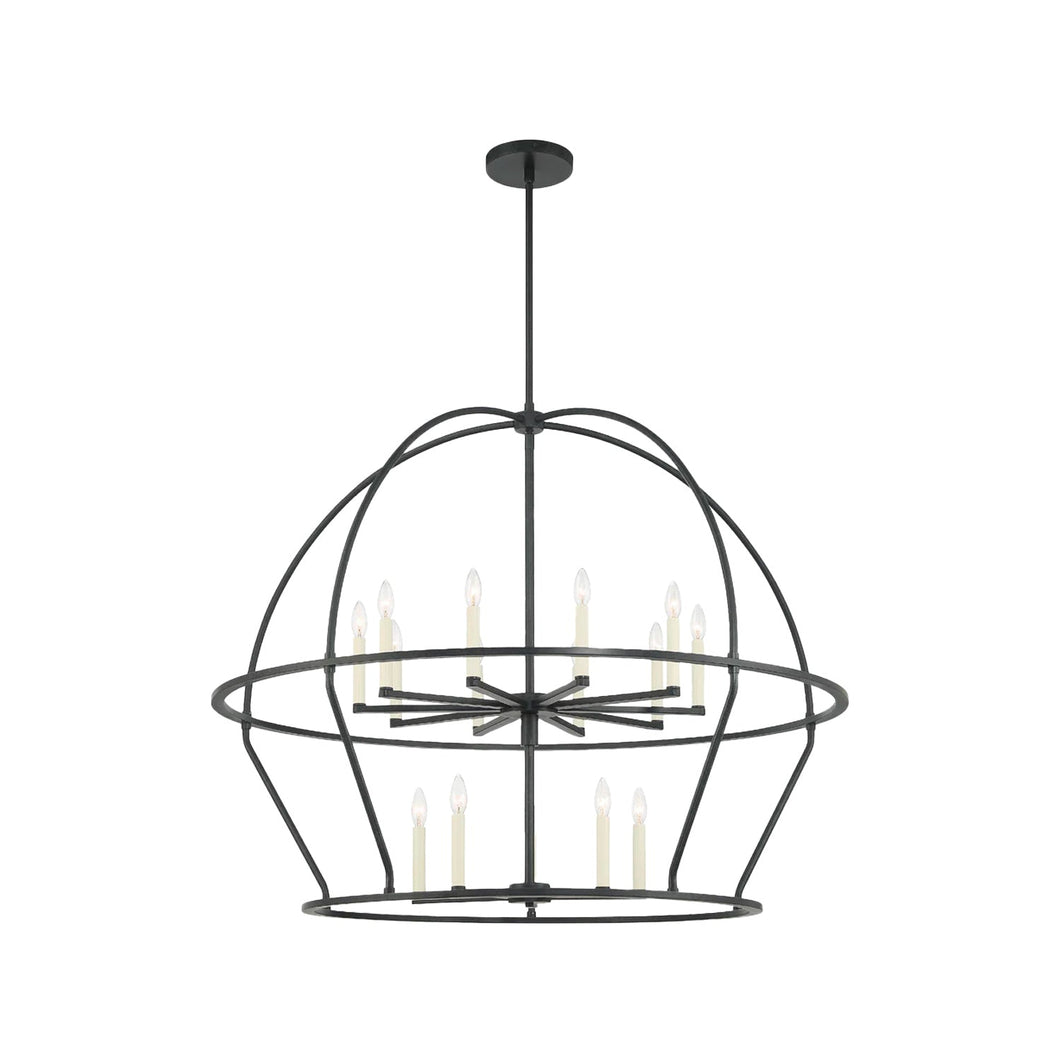Alexa Collection - Chandelier 15 Light - matte-black