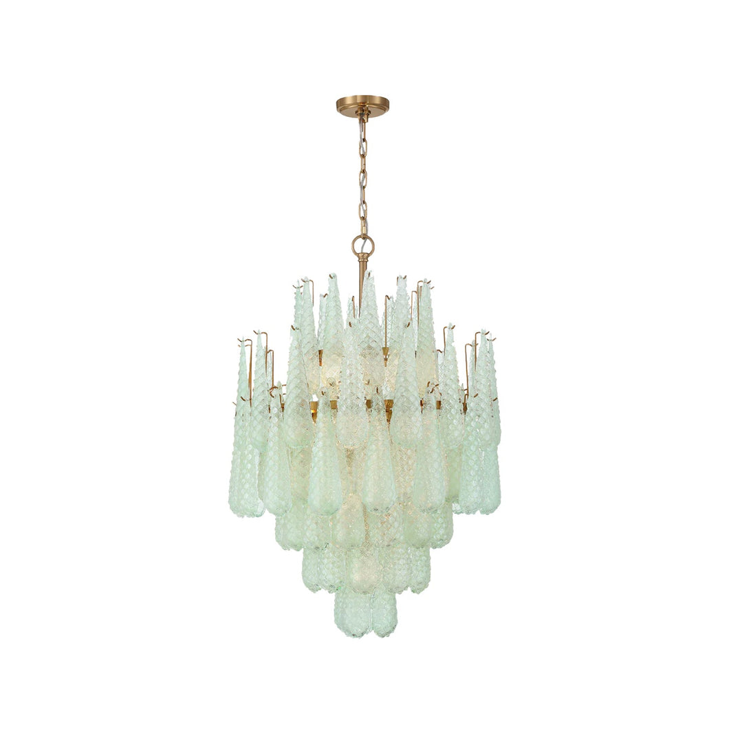 Libby Collection - 16 Lights Chandelier - Green