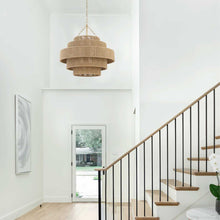 Load image into Gallery viewer, Soto Collection - Layer Chandelier - Rattan - Default
