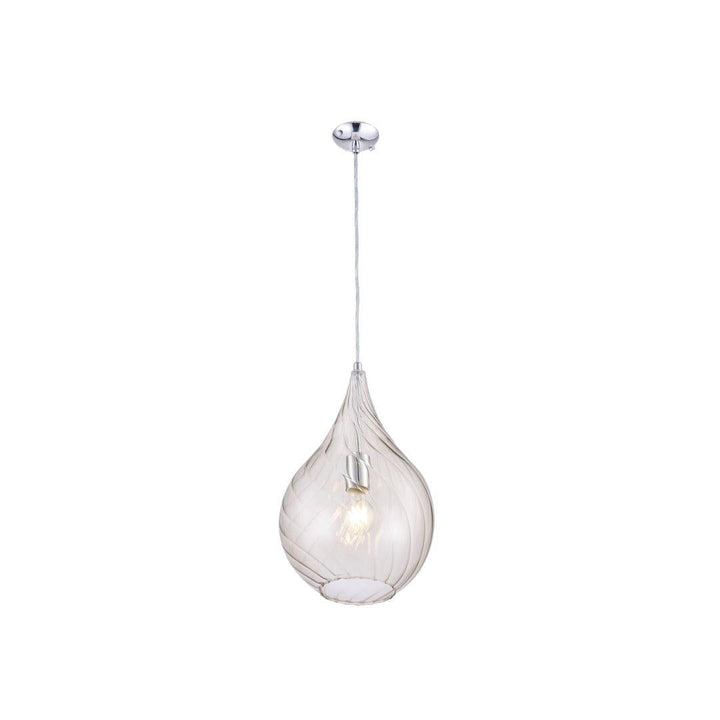 Mediterranean Glass Pendant - Golden Teak