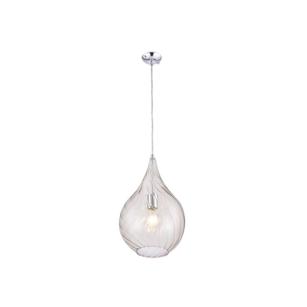 Mediterranean Glass Pendant - Golden Teak