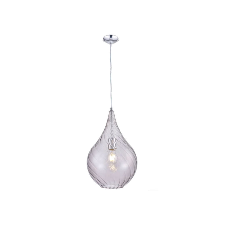 Mediterranean Glass Pendant - Smoke
