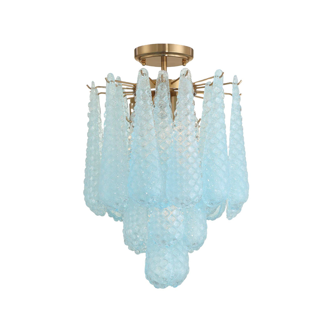 Libby Collection - 4 Lights Semi-Flush - Blue