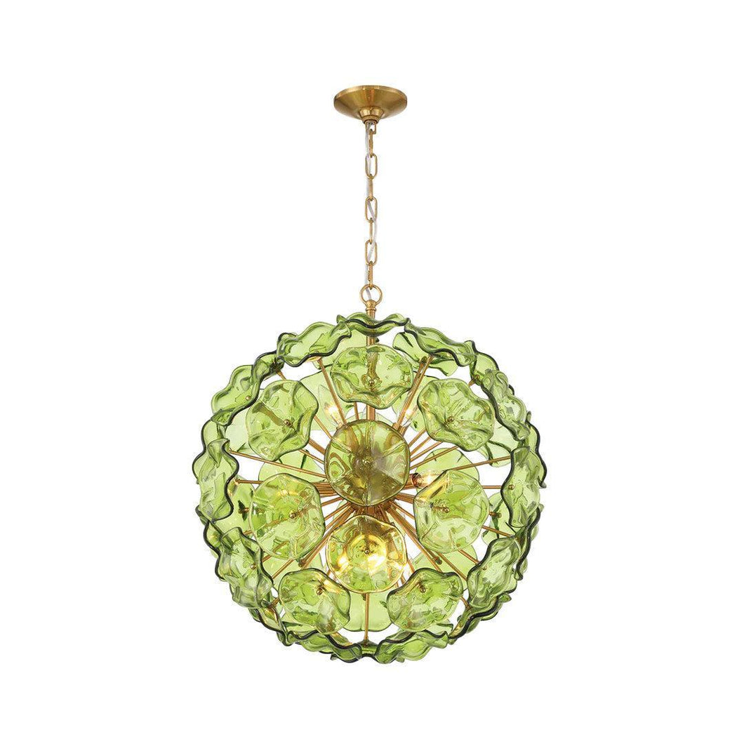 Marselle 9 Lights Pendant - Green