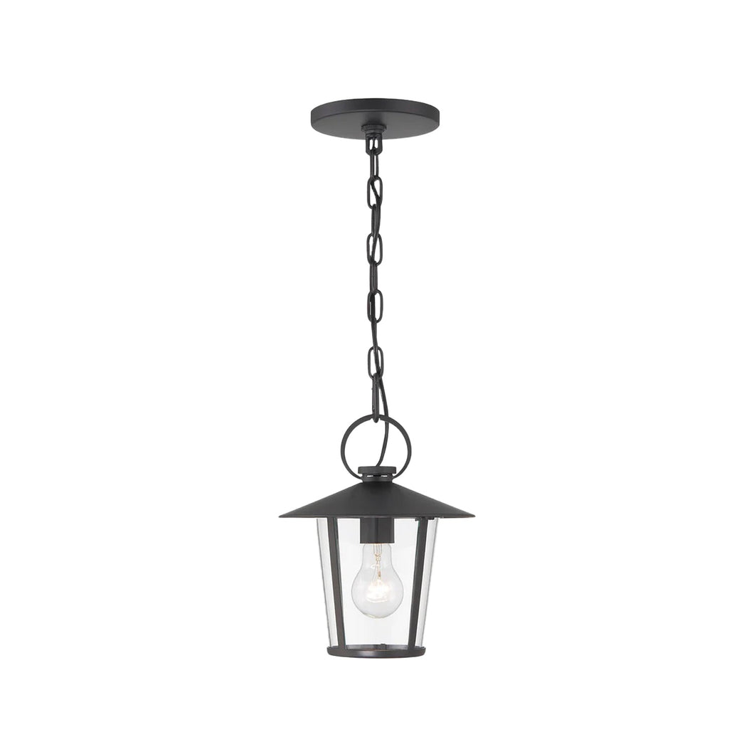 Glace Collection - Outdoor Matte Black Pendant - black