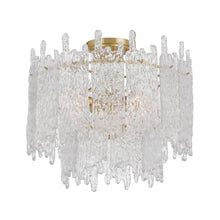 Load image into Gallery viewer, Lofton 3 Lights Semi Flush - Satin Brass
