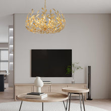 Load image into Gallery viewer, Laurel Collection - Chandelier - Antique Gold - Default
