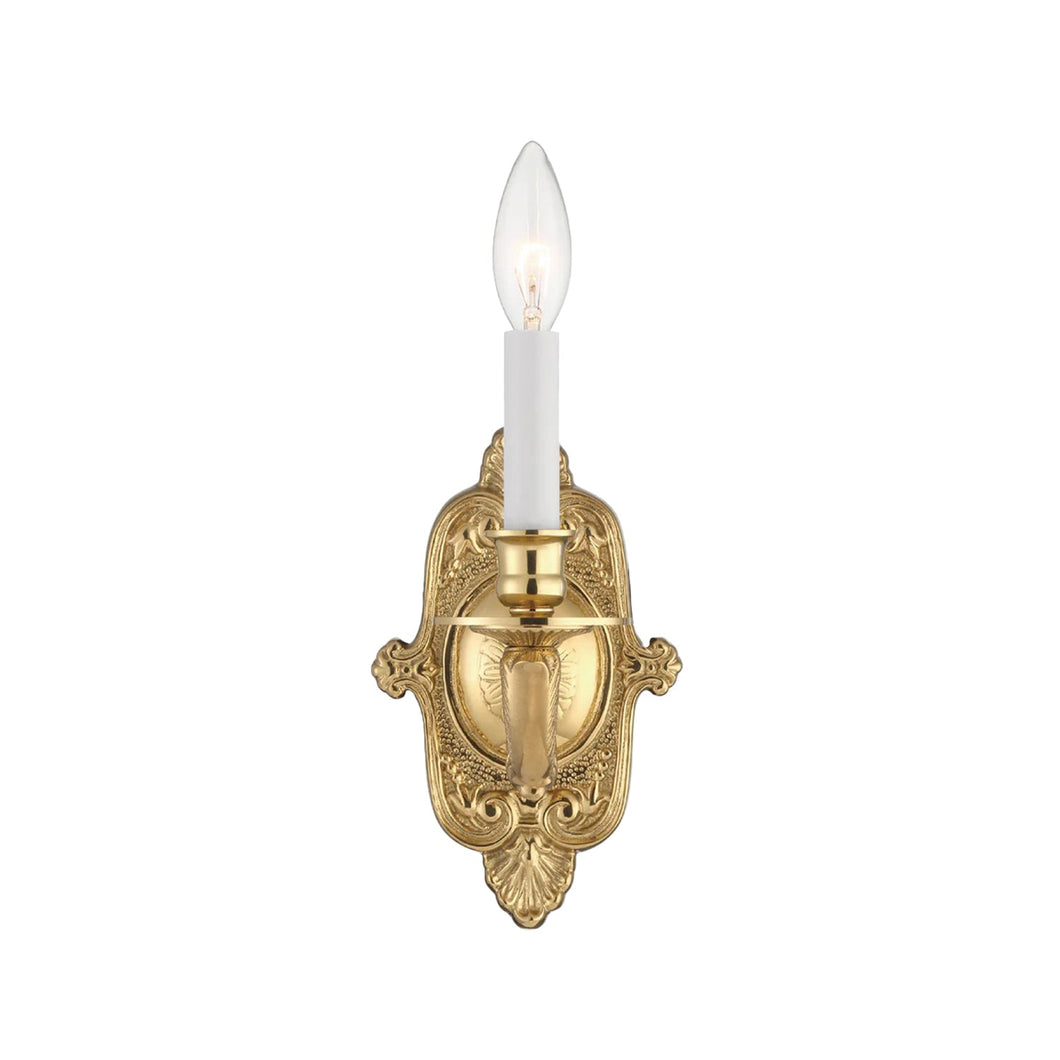 Lola Collection - Polished Brass Wall Sconce - H:25cm